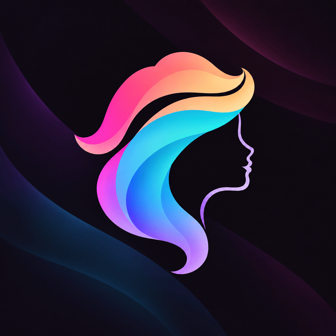 Lanviro's colorful flowing silhouette app icon